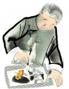 1438-蔡瀾行草展-170928-刊-圖